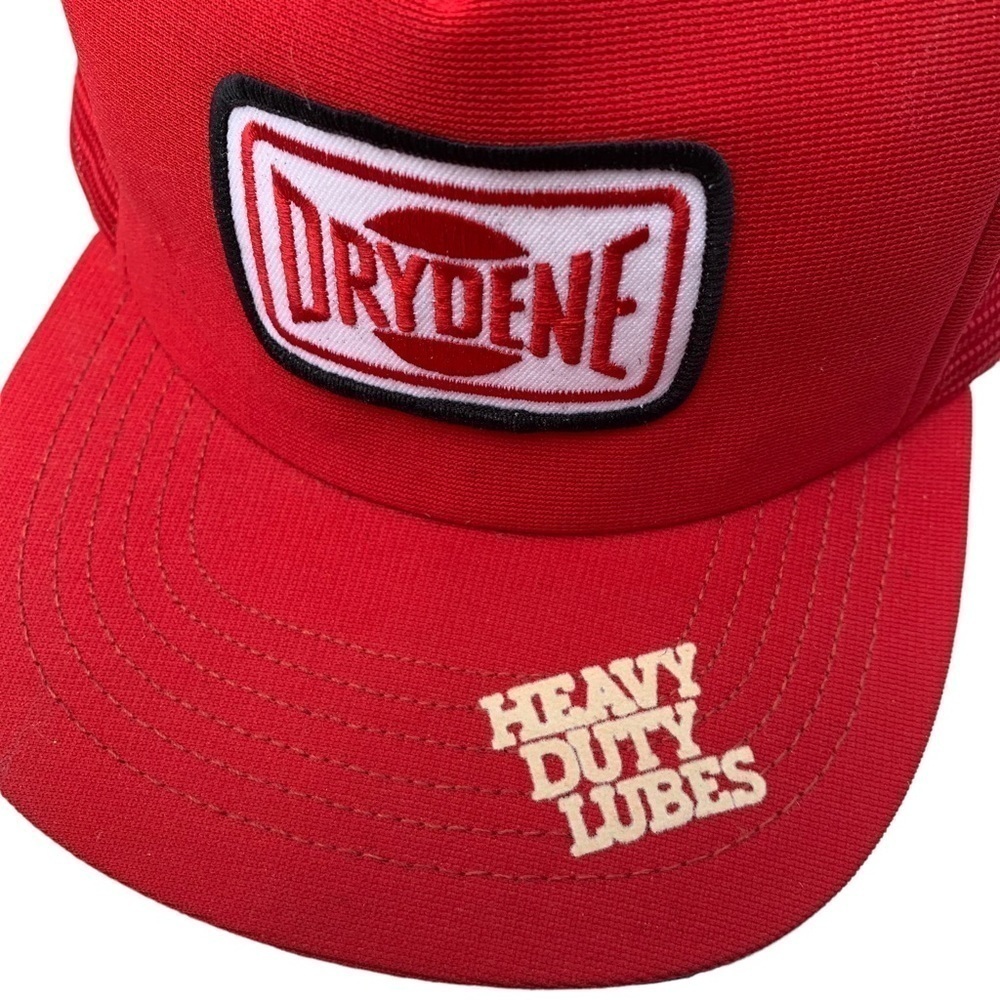 Vintage Drydene Motor Oil SnapBack Mesh Trucker Hat Adform Advertising